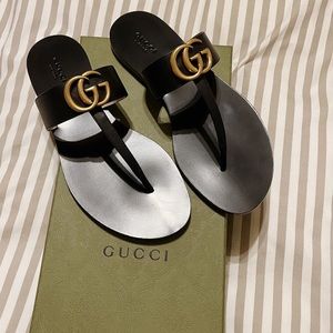 Gucci Marmont sandals.